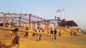 Construction site of the MSF hospital.